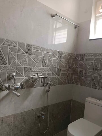 Bathroom in 3 BHK Apartment at Prestige High Fields, Gachibowli – for Rent