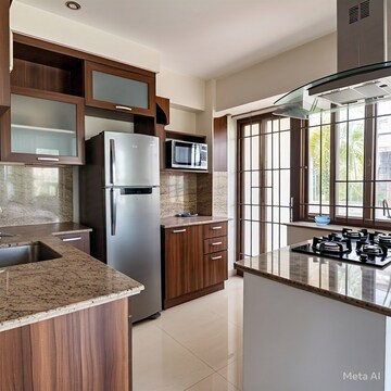 Kitchen in 2.5 BHK Apartment at Ekta Tripolis, Goregaon West – for Rent