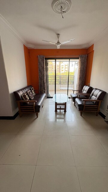 Living Room in 1 BHK Apartment at Rosa Gardenia, Ghodbunder Road – for Rent