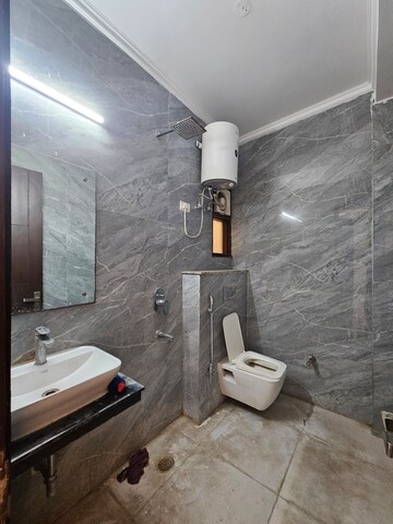 Bathroom in 3 BHK Builder Floor at Saket – for Rent
