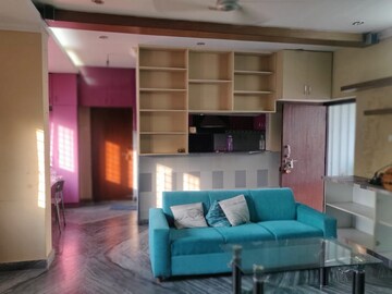 Living Room in 1 BHK Penthouse at Banjara Hills – for Rent