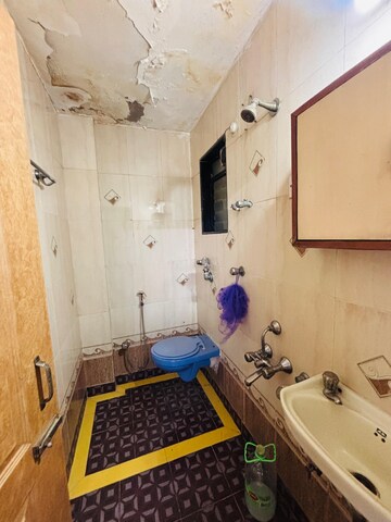 Attached Bathroom in 2 BHK Apartment at Giriraj Darshan CHS, Kopar Khairane – for Rent