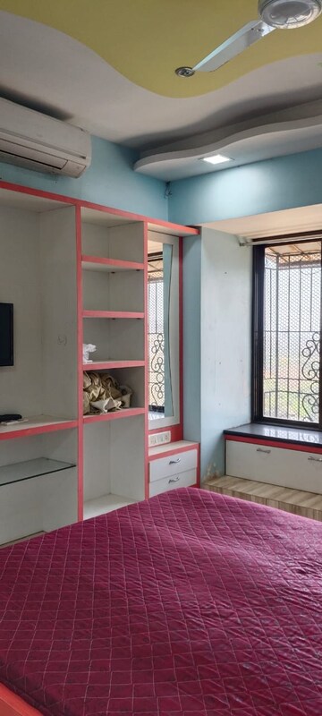 Bedroom in 3 BHK Apartment at Whispering Heights, Malad West – for Rent