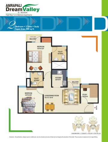  2.5 BHK Apartment at Amrapali Leisure Park, Amrapali Leisure Valley – for Sale