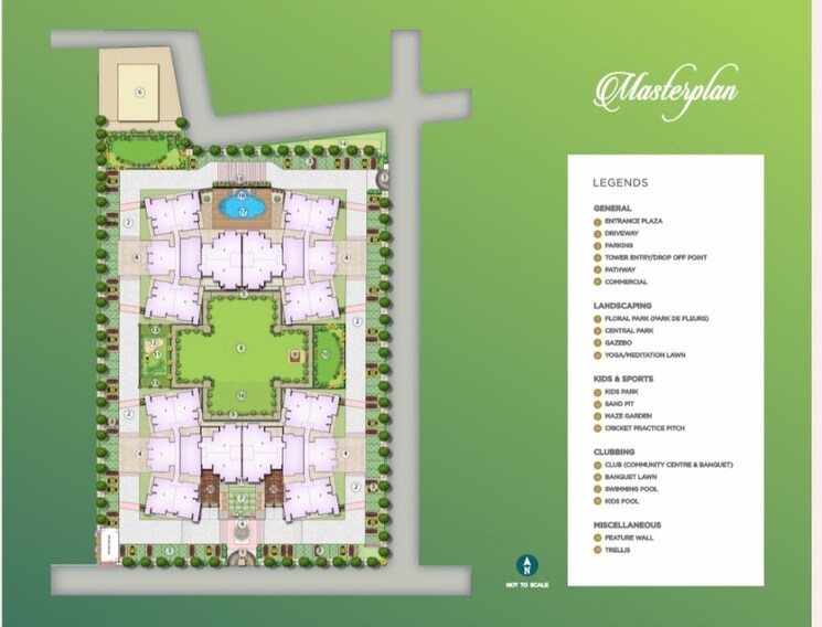 undefined, tejas-greenberry-signatures 2.5 Bedroom 1036 Sq.Ft. Apartment In Vrindavan Yojna Lucknow 8502164