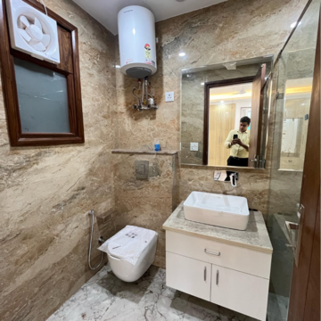 Attached Bathroom in 3 BHK Builder Floor at Kalkaji – for Rent