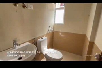 Attached Bathroom in 2 BHK Apartment at Windsor Paradise 2, Raj Nagar Extension – for Sale
