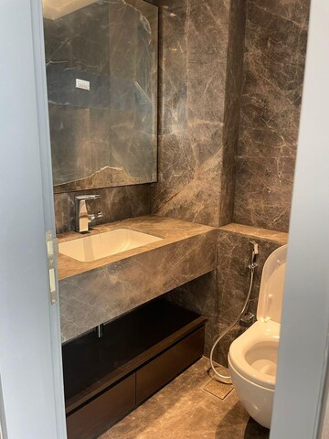 Bathroom in 4 BHK Apartment at Lodha Trump Tower, Worli – for Rent