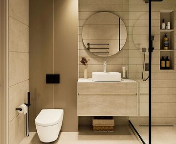 Washroom in  Office Space at NTPL Times Square, Andheri East – for Rent