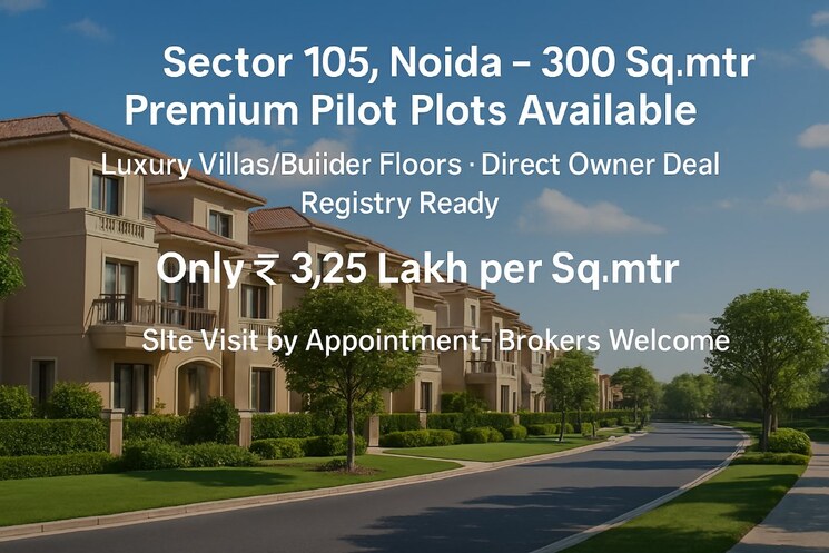 Exterior View, super-mig  3230 Sq.Ft. Plot In Sector 105 Noida 8503046