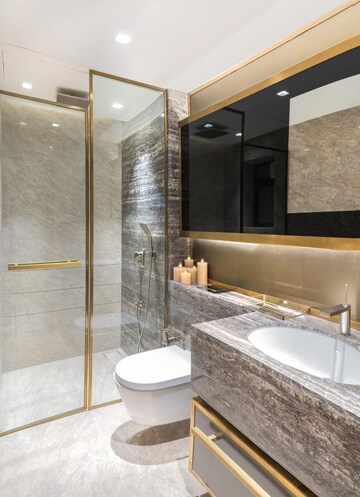 Bathroom in 3 BHK Apartment at Sambhavparshva Tsaaya, Kandivali East – for Sale