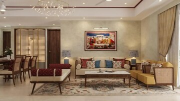 Living Room in 3.5 BHK Apartment at Hero Homes Palatial, Sector 104 – for Sale