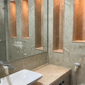 Bathroom in 3.5 BHK Builder Floor at Ansal API Versalia, Sector 67a – for Sale