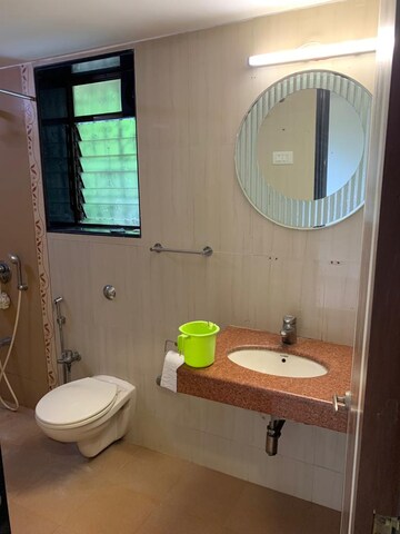 Attached Bathroom in 3 BHK Apartment at Bandstand Apartment, Bandra West – for Rent