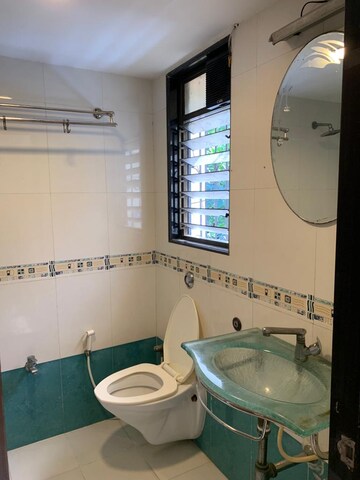 Attached Bathroom in 3 BHK Apartment at Bandstand Apartment, Bandra West – for Rent