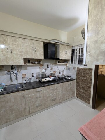 Kitchen in 3 BHK Apartment at Trishala Luxor Apartments, Kondapur – for Rent