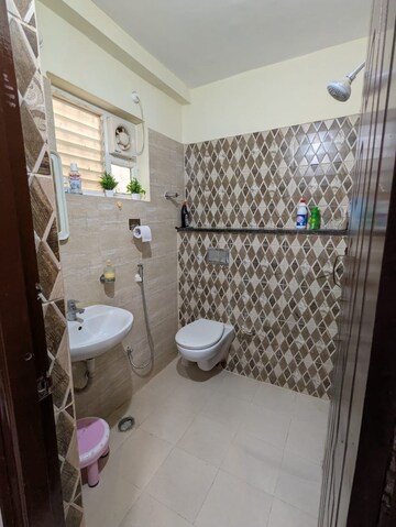 Bathroom in 3 BHK Apartment at Trishala Luxor Apartments, Kondapur – for Rent