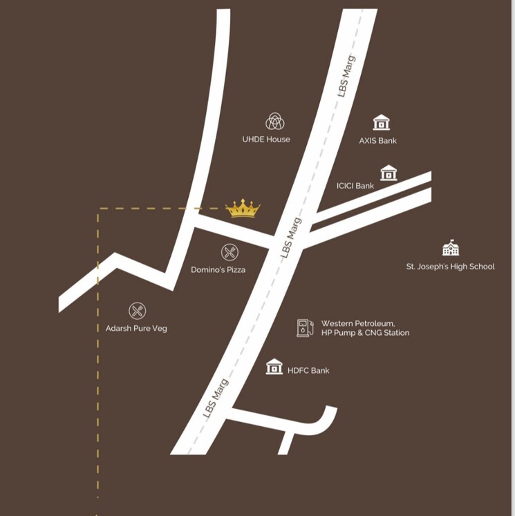 undefined, metro-crown 1 Bedroom 372 Sq.Ft. Apartment In Vikhroli West Mumbai 8503478