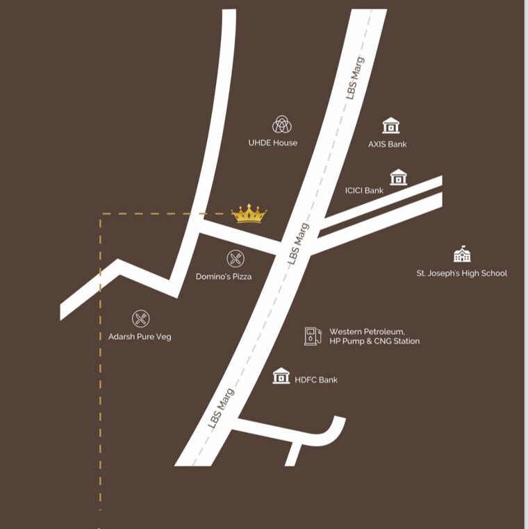 undefined, metro-crown 1 Bedroom 372 Sq.Ft. Apartment In Vikhroli West Mumbai 8503478