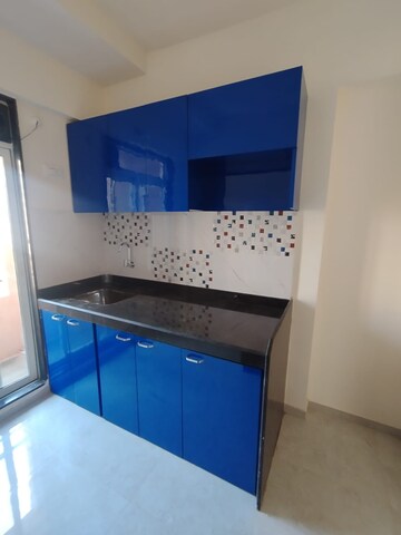 Kitchen in 1 BHK Apartment at Mahavir Kalpavruksha, Ghodbunder Road – for Rent