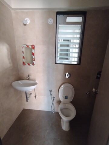 Attached Bathroom in 1 BHK Apartment at Mahavir Kalpavruksha, Ghodbunder Road – for Rent
