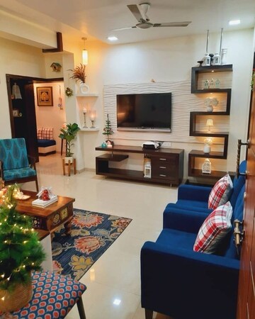 Living Room in 1.5 BHK Apartment at Mulund Anushil, Mulund West – for Rent