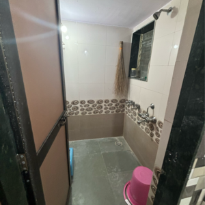 Bathroom in 1 BHK Apartment at Om Chintamani Residency, Titwala – for Sale