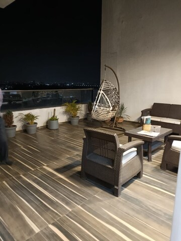 Balcony in 4 BHK Apartment at Pride Purple The Spires, Aundh – for Rent