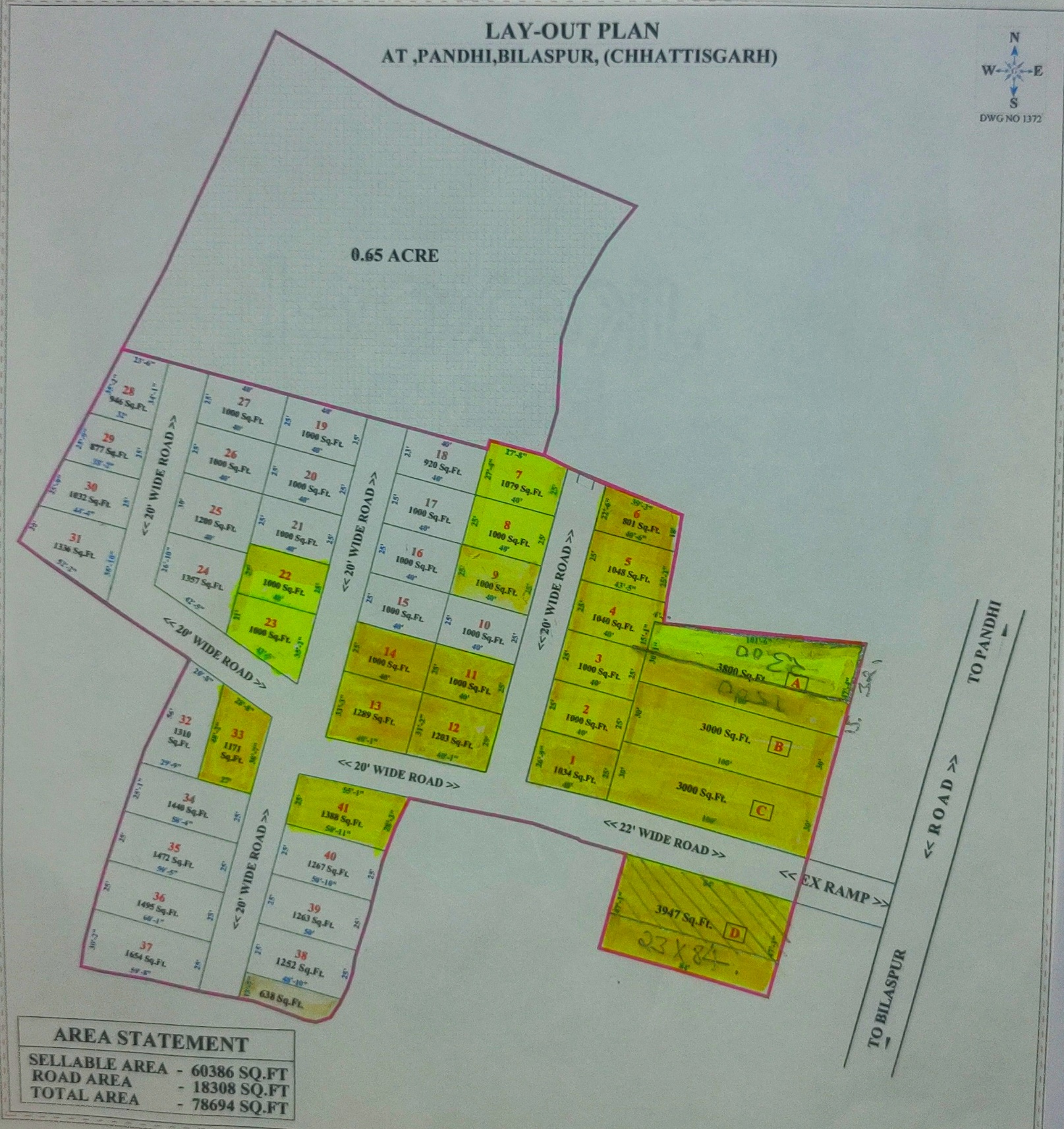 Plot For Sale in Athityam Green Land 