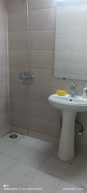 Bathroom in 3 BHK Apartment at JKG Palm Court, Sector 16c Greater Noida – for Sale