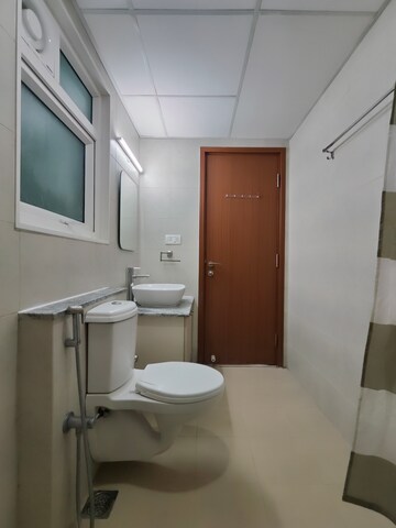 Attached Bathroom in 2 BHK Apartment at Bhartiya Nikoo Homes Phase 2, Thanisandra Main Road – for Sale