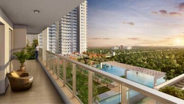 Balcony in 2 BHK Apartment at DLF One Midtown, Moti Nagar – for Rent
