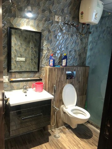 Bathroom in 3 BHK Builder Floor at RBC II, Sushant Lok I – for Rent