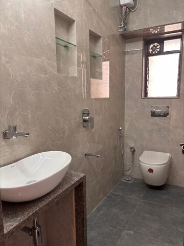 Bathroom in 2 BHK Apartment at Takshila CHS, Andheri East – for Rent