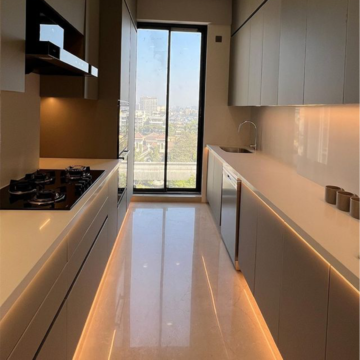 Kitchen in 3 BHK Apartment at Kalpataru Vienta, Ashok Nagar – for Rent