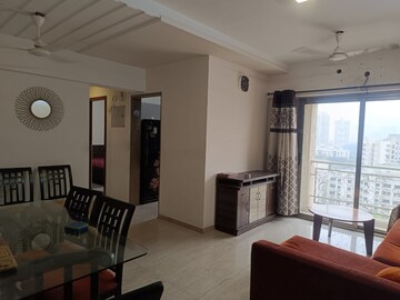 Living Room in 2 BHK Builder Floor at Palacia Kingston, Ghodbunder Road – for Rent