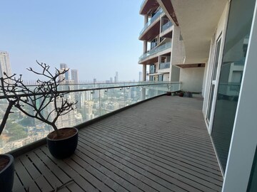 Balcony in 3 BHK Apartment at Avighna One Avighna Park, Lower Parel – for Rent