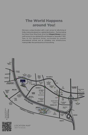 3 BHK Apartment – Map Location View at Elegant Nivasa, Kollur - for Sale