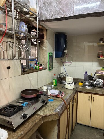 Kitchen in 1 BHK Apartment at Gokuldham Complex, Goregaon East – for Rent
