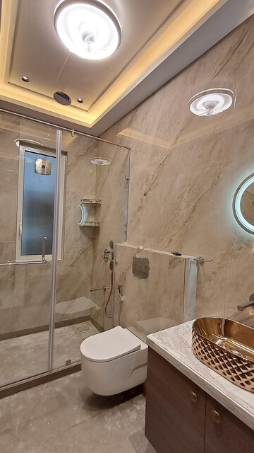 Attached Bathroom in 3 BHK Apartment at Indiabulls Sky Forest, Lower Parel – for Rent