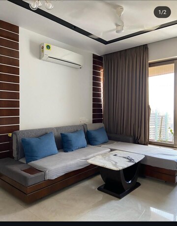 Living Room in 2 BHK Apartment at Sunteck Avenue 2, Goregaon West – for Rent
