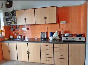 Kitchen in 1 BHK Apartment at Ramky Towers Gachibowli, Gachibowli – for Rent