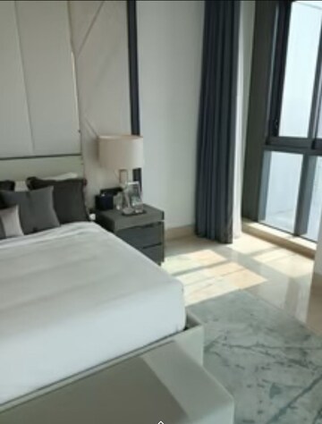 Living Room in 2 BHK Apartment at Raheja Atlantis, Lower Parel – for Rent