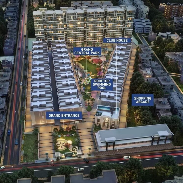 Exterior View, harmony-imperial-apartments 3 Bedroom 1450 Sq.Ft. Apartment In Kishanpura Zirakpur 8509213