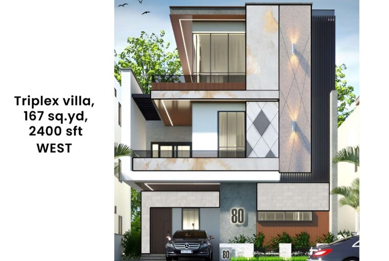 Exterior View, rudraram 3 Bedroom 2400 Sq.Ft. Villa In Rudraram Hyderabad 8509386