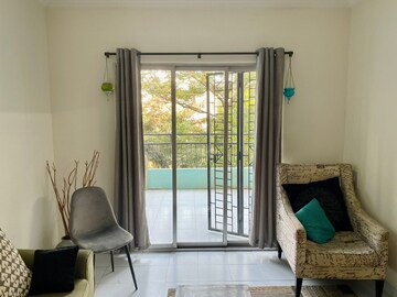 Living Room in 3 BHK Apartment at Nirman Nisarga, Bhusari Colony – for Rent