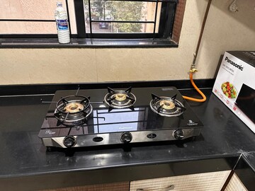 Kitchen in 2 BHK Apartment at Hiranandani Estate Queens, Ghodbunder Road – for Rent