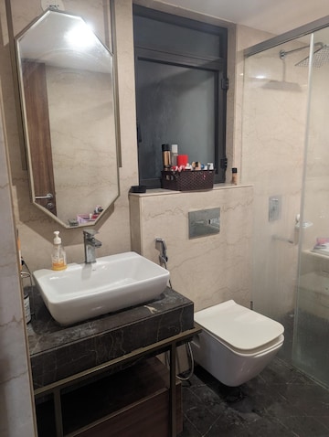 Attached Bathroom in 3 BHK Apartment at Lodha Sterling, Kolshet Road – for Rent