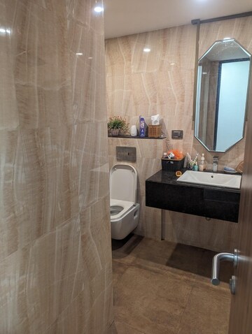 Attached Bathroom in 3 BHK Apartment at Lodha Sterling, Kolshet Road – for Rent