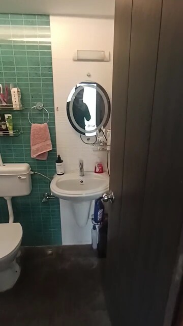 Bathroom in 2 BHK Apartment at Manish Sea Croft, Bandra West – for Rent